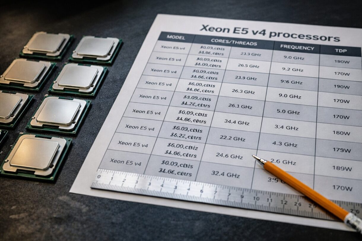 Подбор Xeon E5 v4 для X99-сборки Материнская плата X99 с серверным процессором и модулями DDR4 на рабочем столе