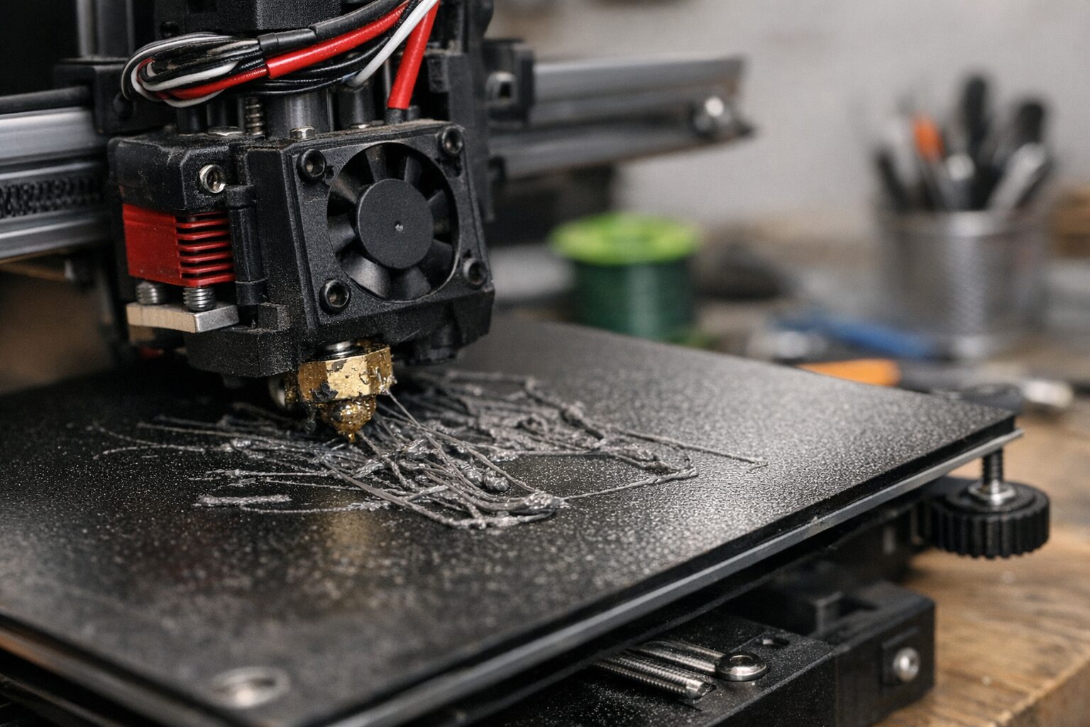 Сопло 3D-принтера слишком низко печатает первый слой на текстурном столе