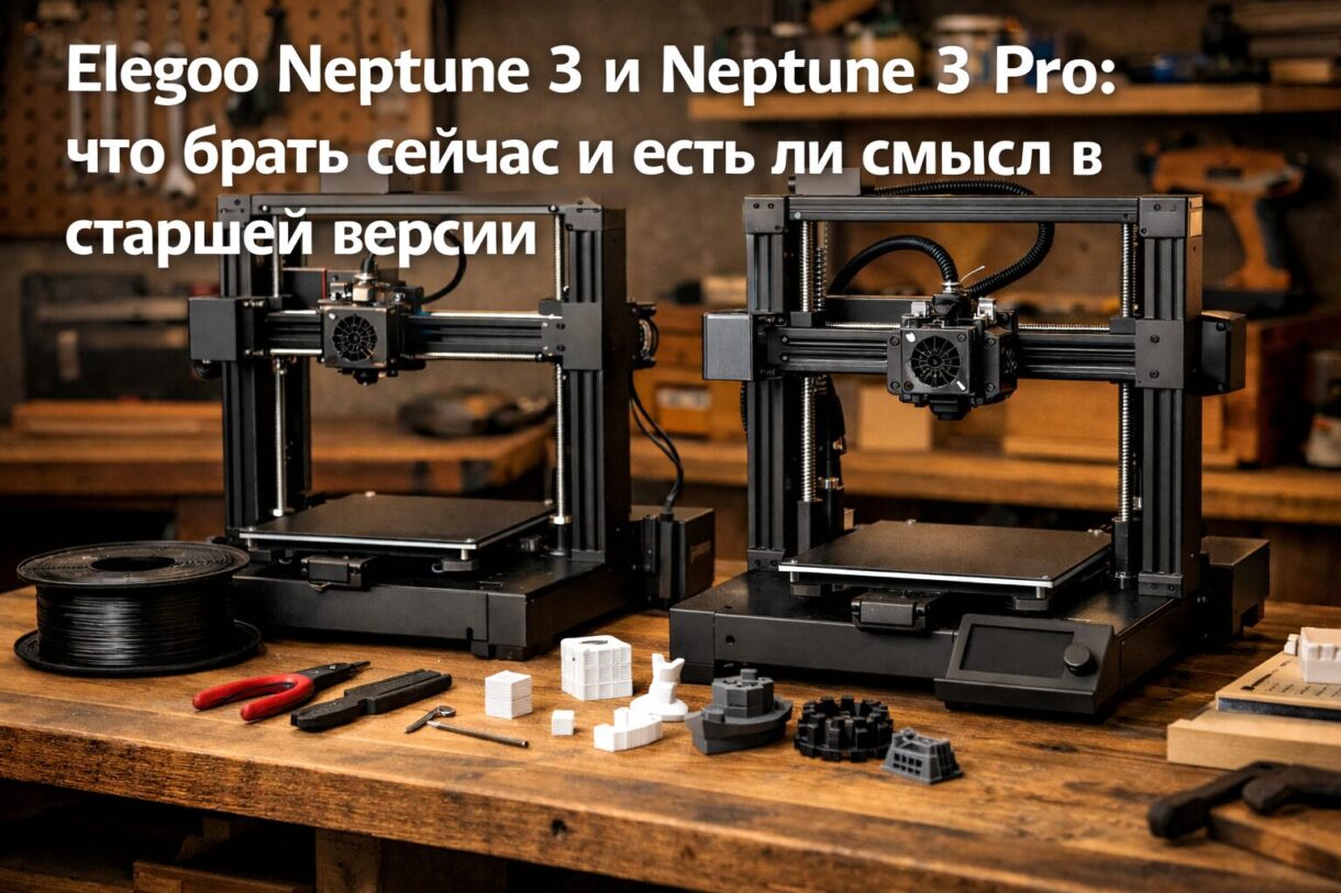 Сравнение двух FDM-принтеров Два открытых FDM-принтера на верстаке в мастерской для сравнения конструкции и подачи пластика